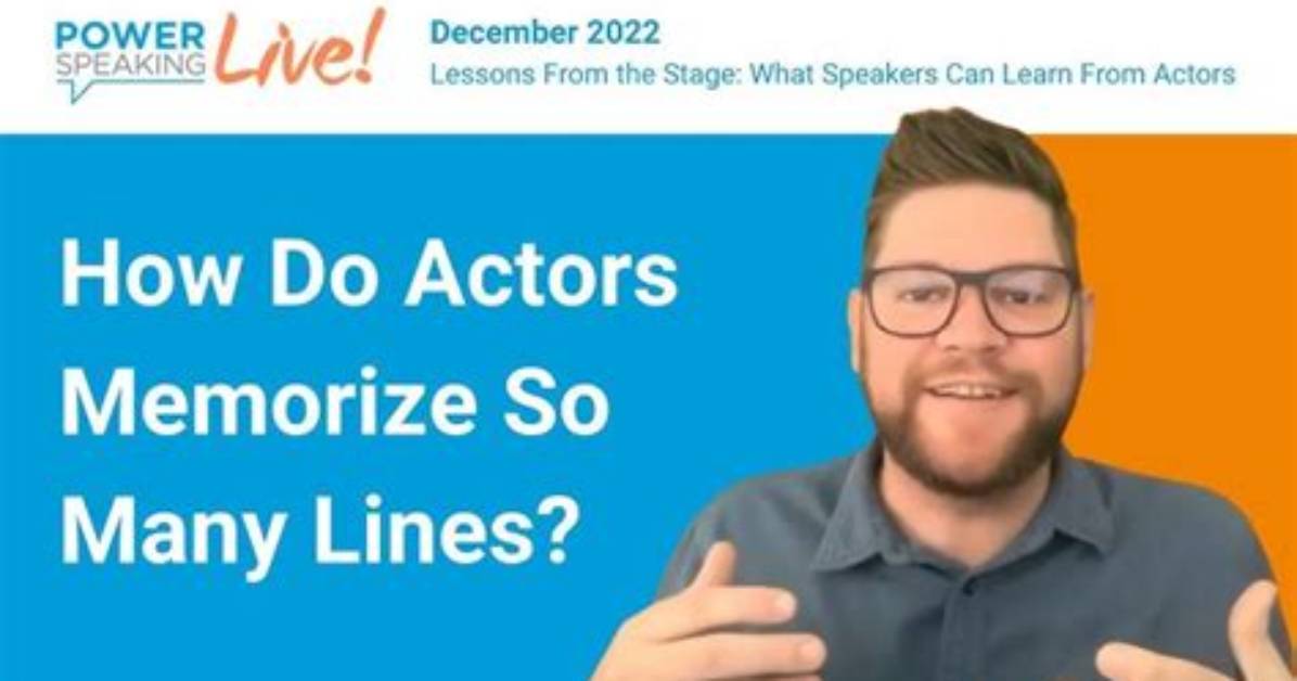 How Fast Do Actors Memorize Lines?