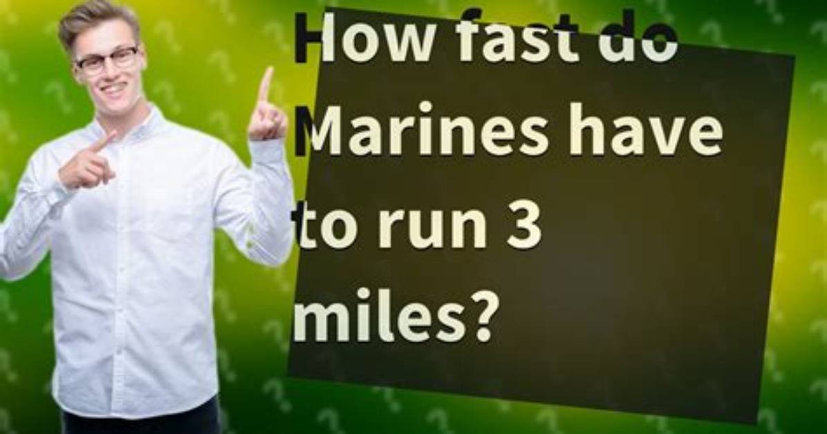 How Fast Do Marines Run a Mile?