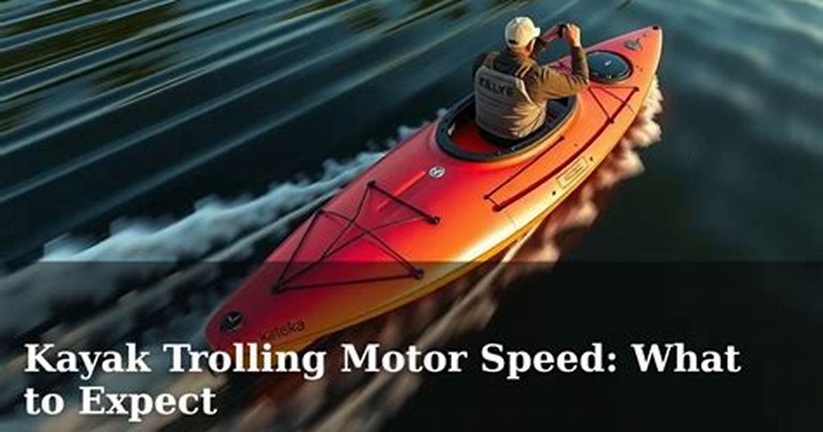 How Fast Will a Trolling Motor Push a Canoe