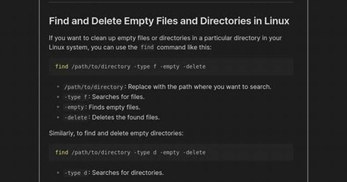 How Find Non Empty Files in Linux?