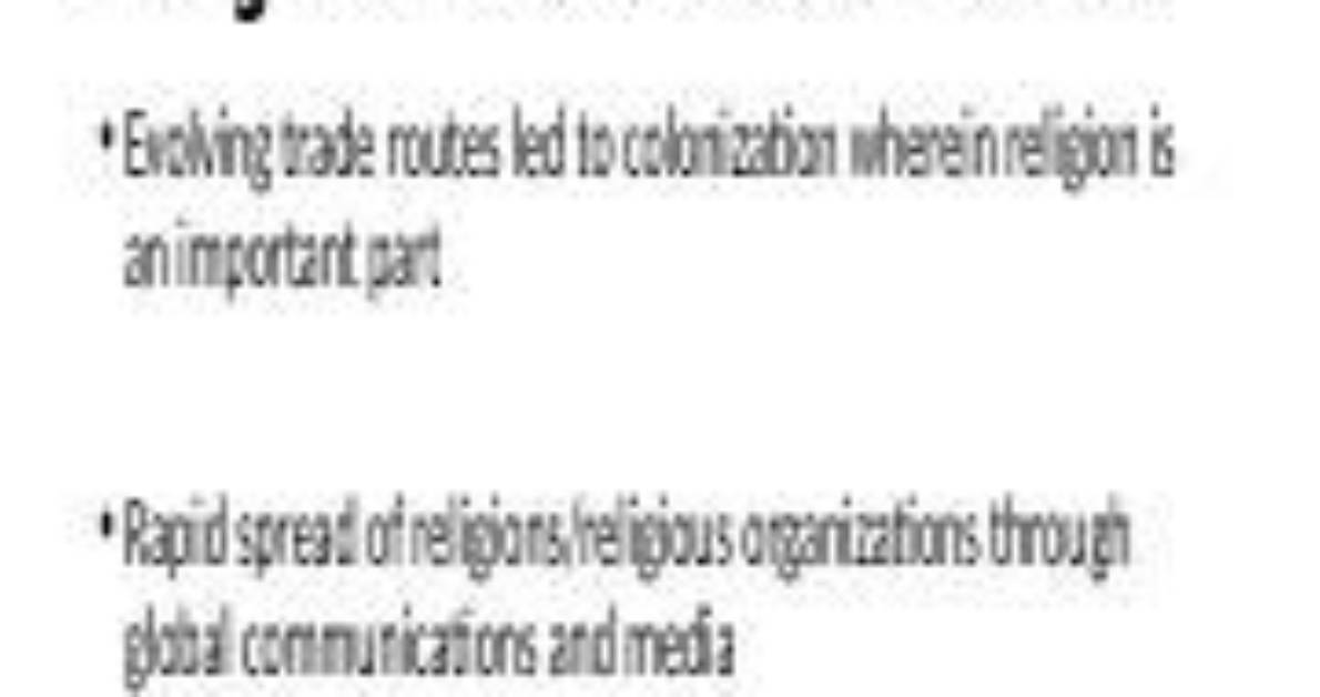 How Globalization Affects Religious Practices and Beliefs?