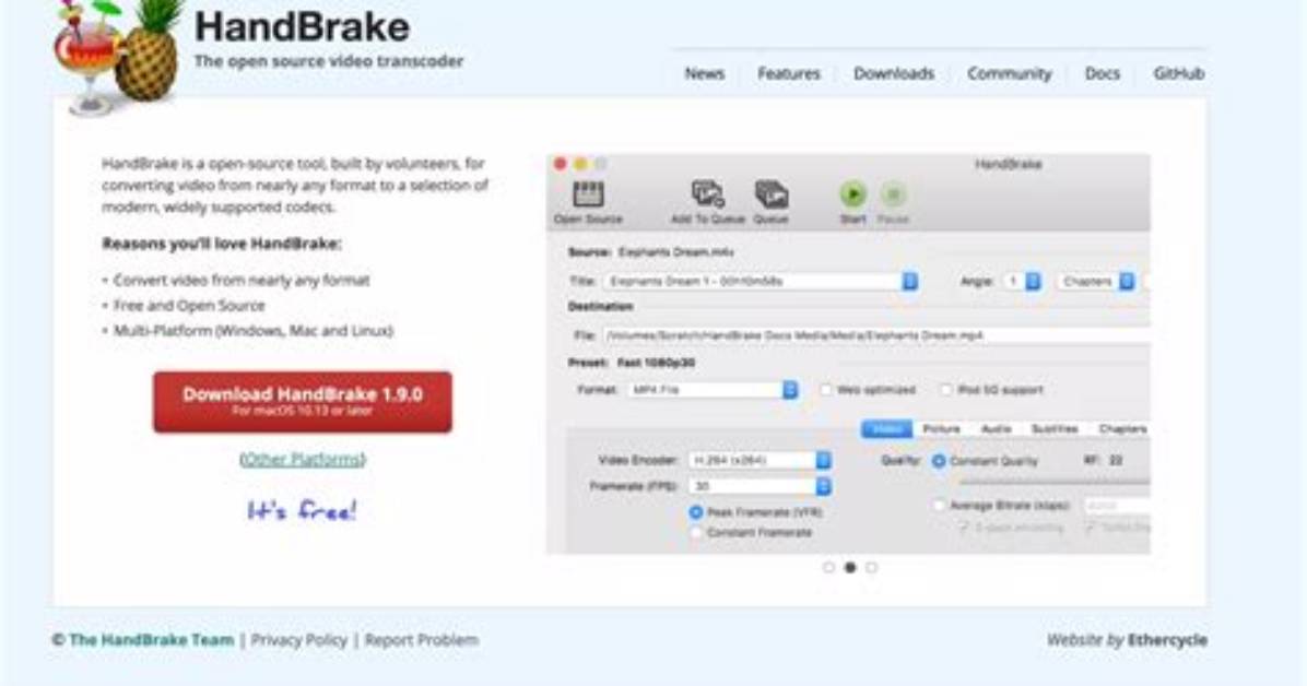How Handbrake Software Works?