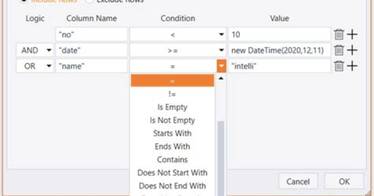 How I Can Filter a Datatable?