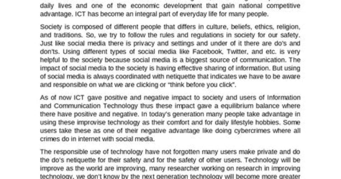 How Ict Helps Students Essay?