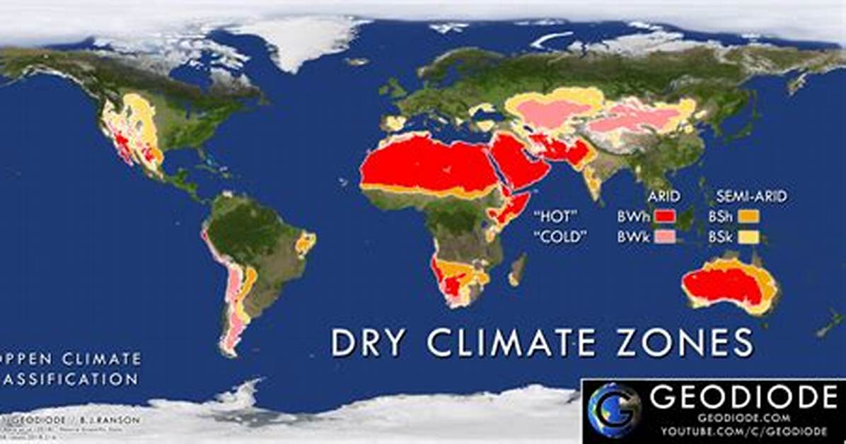 How Is an Arid Climate Defined Meteorologically?