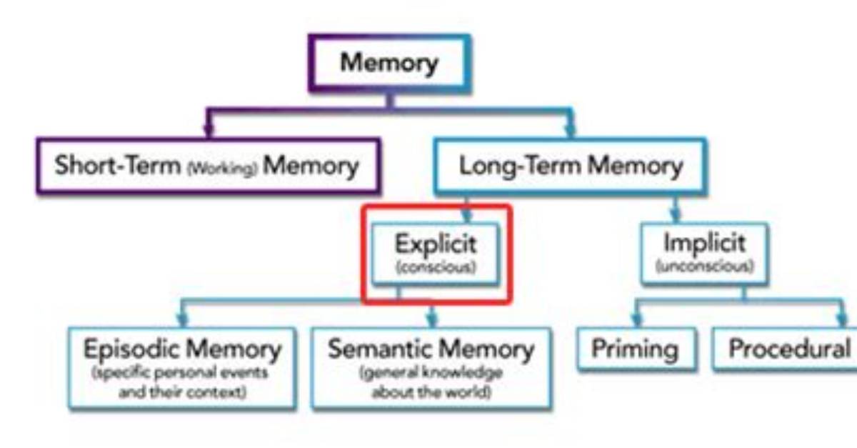 How Is an Explicit Memory Different from an Implicit Memory