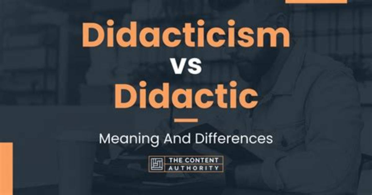 How Is Didacticism Used?