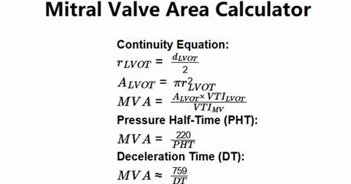 How Is Mv Area Calculated