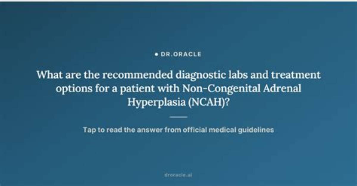 How Is Ncah Diagnosed