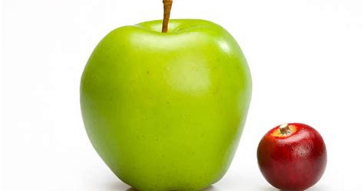 How Large Is a Small Apple