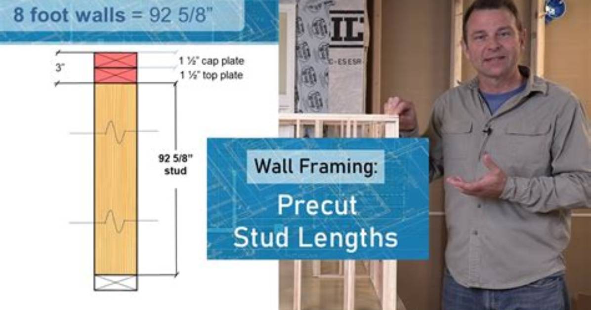 How Long Are Precut Wall Studs?