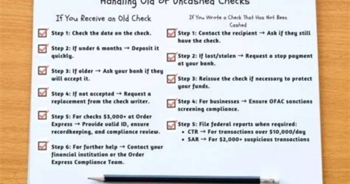 How Long Are Uncashed Checks Good for?