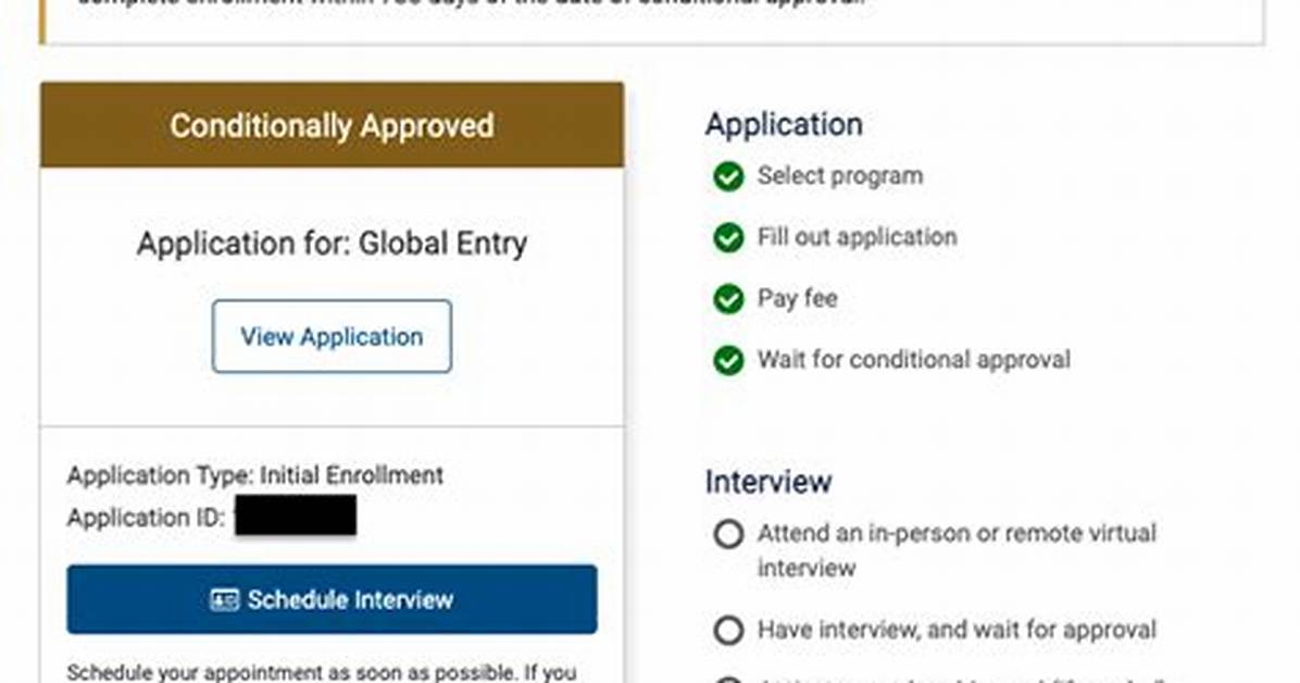How Long Does Global Entry Conditional Approval Take