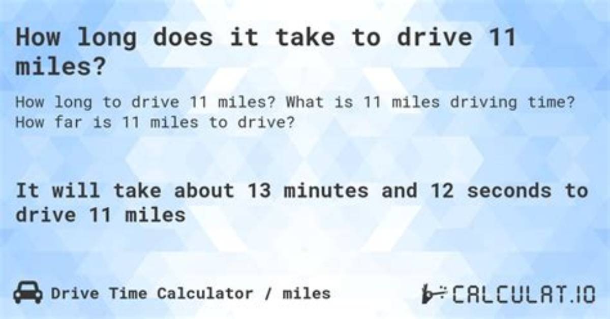 How Long Is 11 Miles