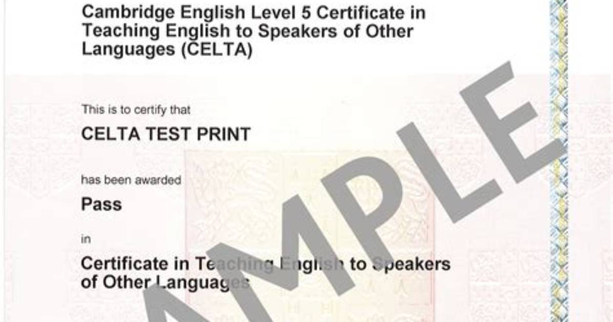 How Long Is Celta Certificate Valid?