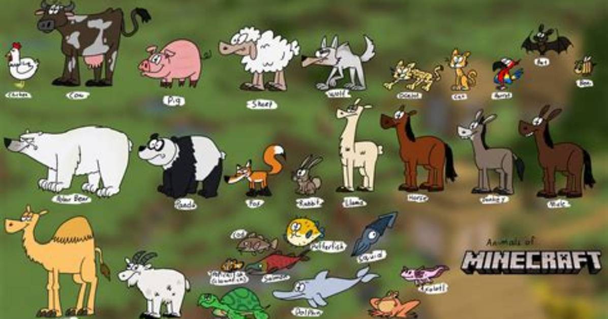 How Many Animals Are in Minecraft