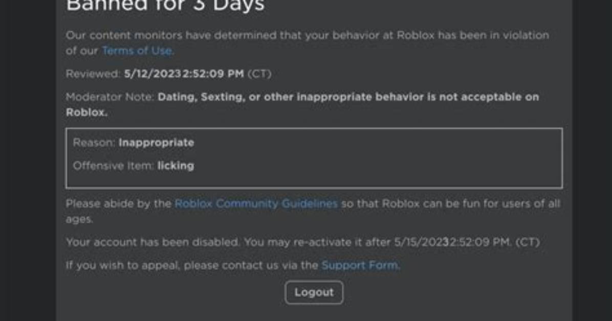 How Many Bans Until Permanent Roblox?