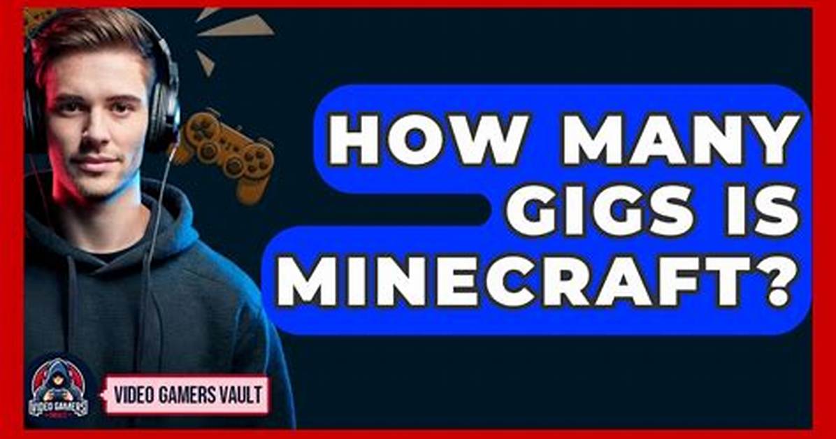 How Many Gigs Is Minecraft