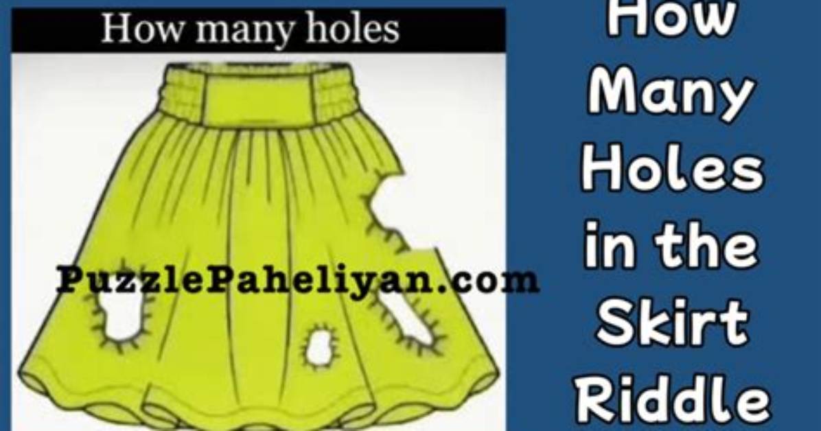 How Many Holes in the Skirt Puzzle Riddle Answer Meaning Explained