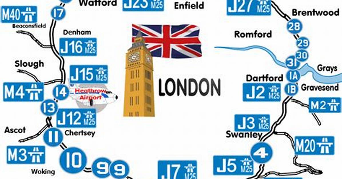 How Many Junctions on M25?