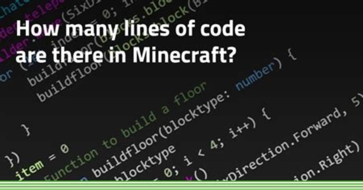 How Many Lines of Code Does Minecraft Have