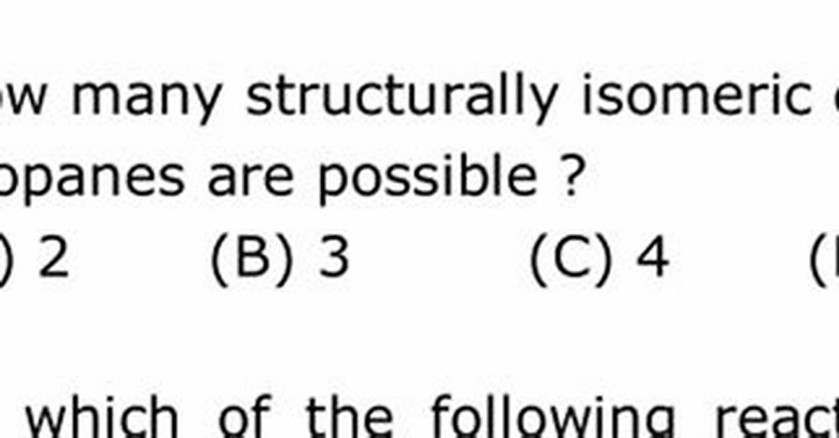 How Many Structurally Isomeric Bromobutane Are Possible?