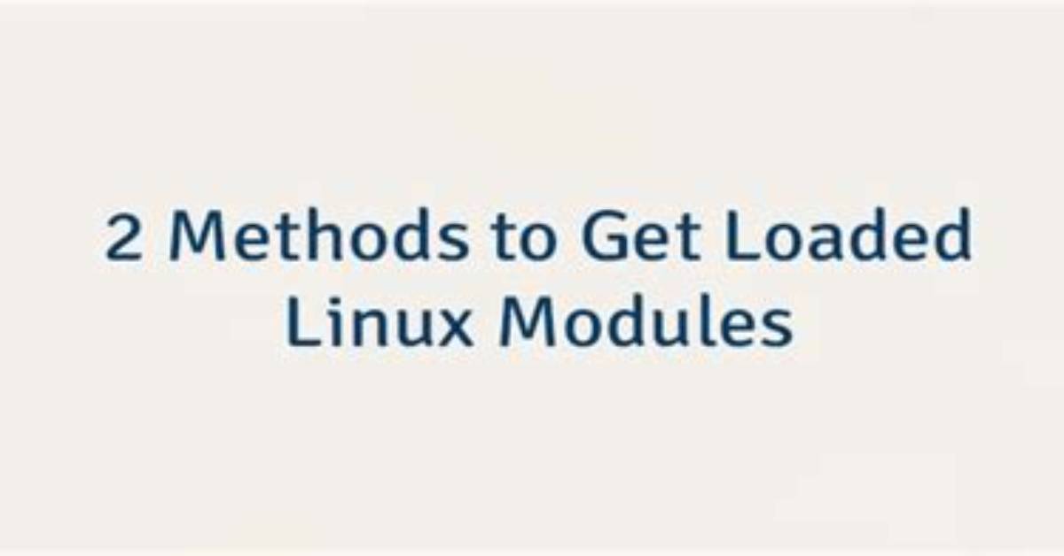 How Modules Are Loaded in Linux?