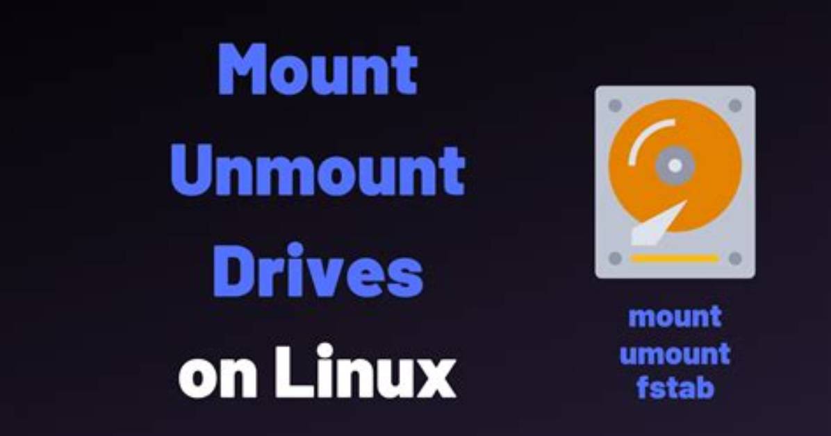 How Mount and Unmount Usb in Linux?
