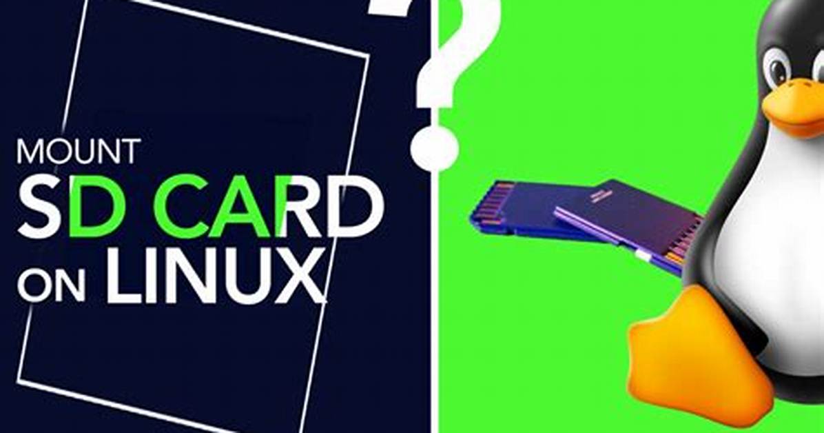 How Mount Sd Card Terminal Linux?