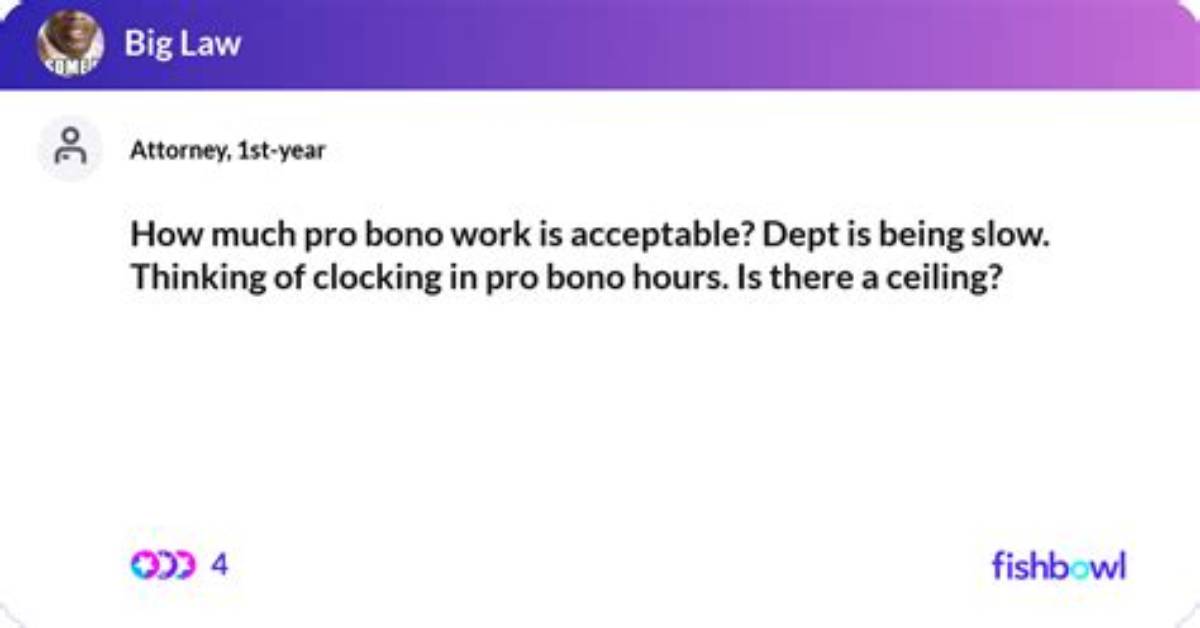 How Much Are Pro Bono?