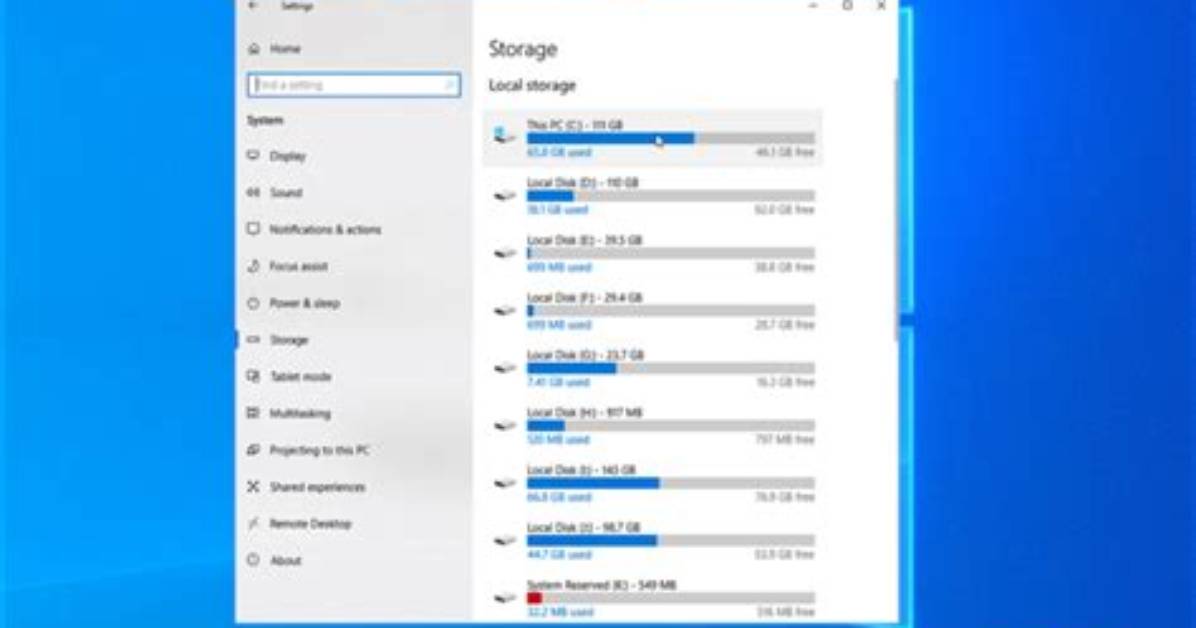 How Much Disk Space for Windows 10?