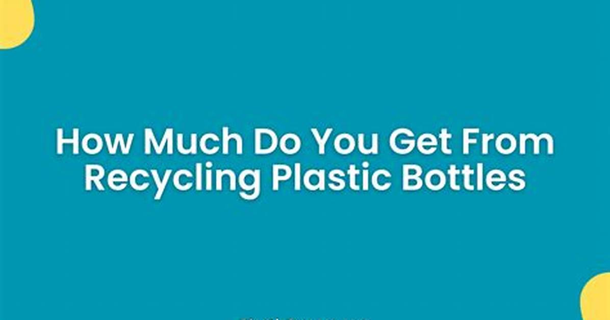 How Much Do You Get for Recycling Plastic Bottles