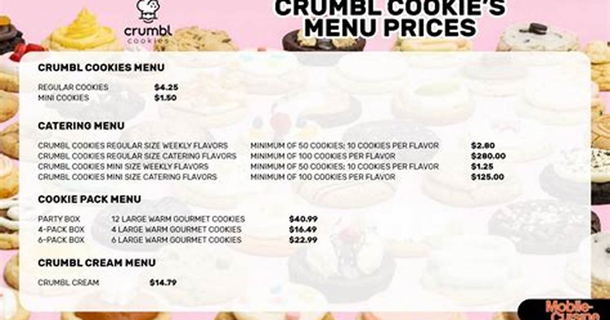 How Much Does a Crumbl Cookie Cost