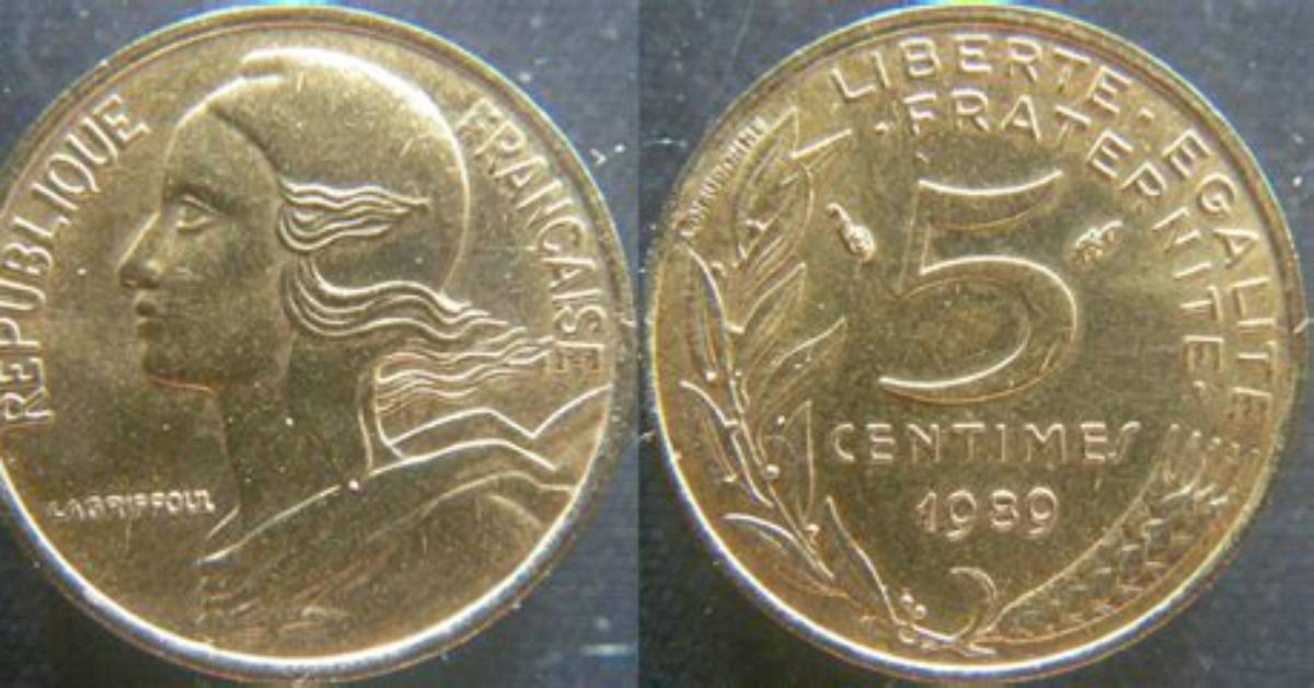 How Much Is 5 Centimes?