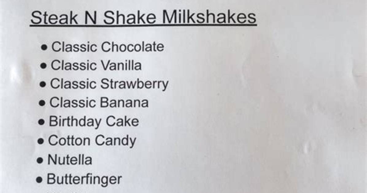 How Much Is a Milkshake at Steak N Shake