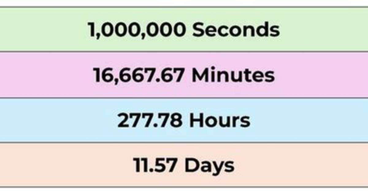 How Much Is a Million Seconds