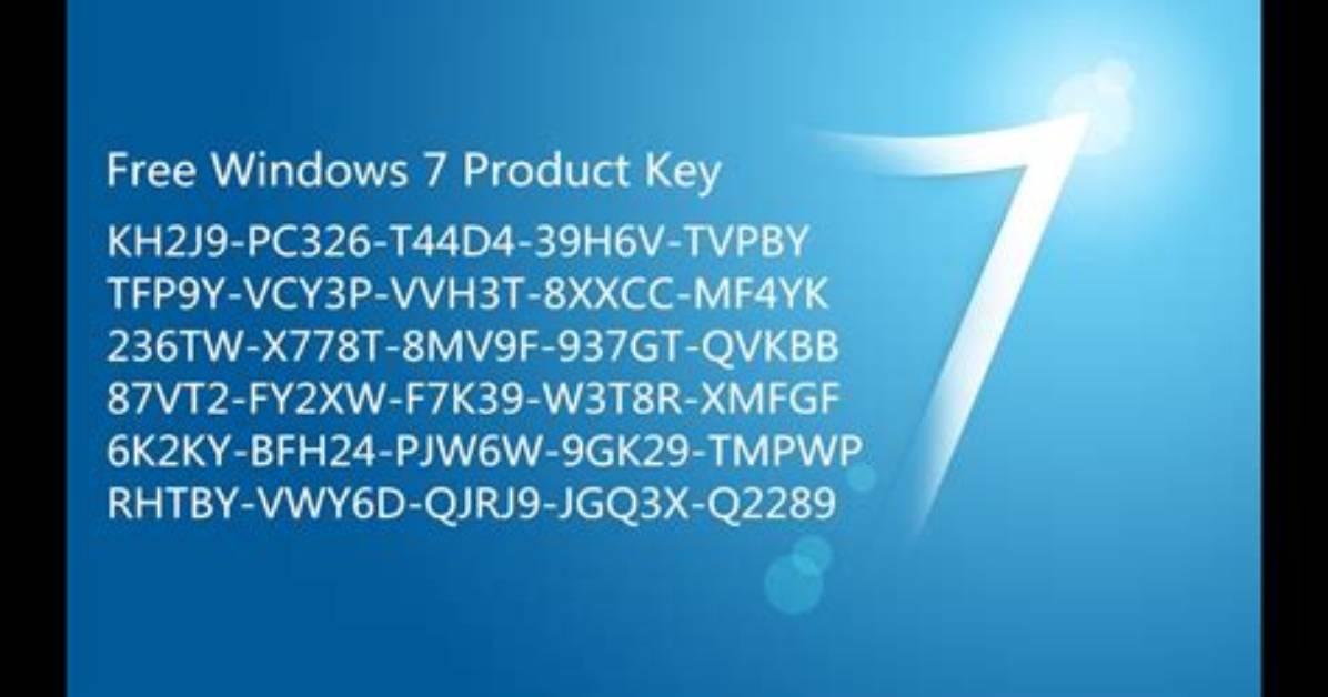 How Much Is a Windows 7 Key?