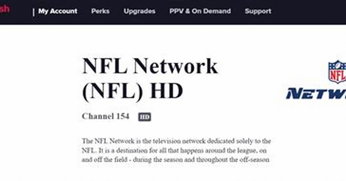 How Much Is Nfl Network on Dish