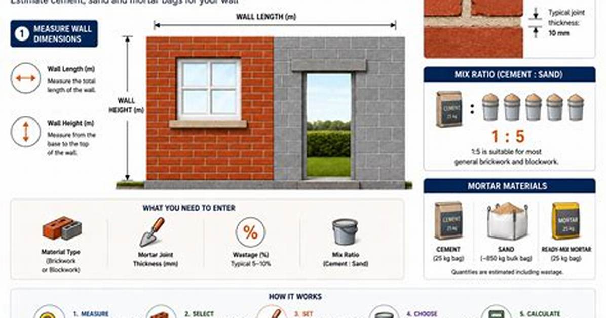 How Much Mortar Is Needed for a Paving Slab