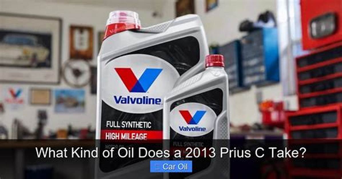 How Much Oil Does a 2013 Prius Take?