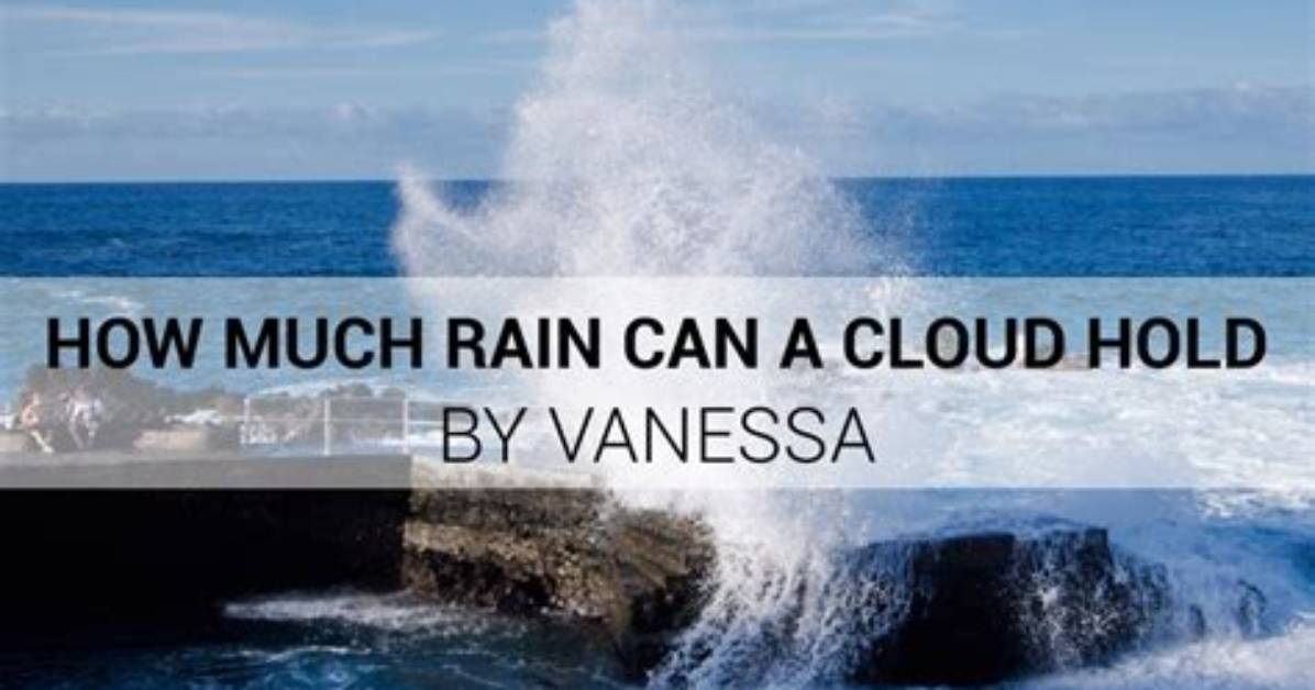 How Much Rain Can a Cloud Hold