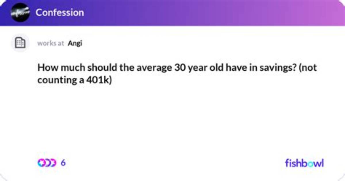 How Much Should a 30 Year Old Make?