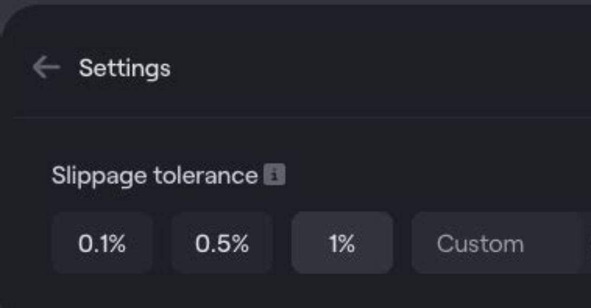 How Much Slippage Tolerance?