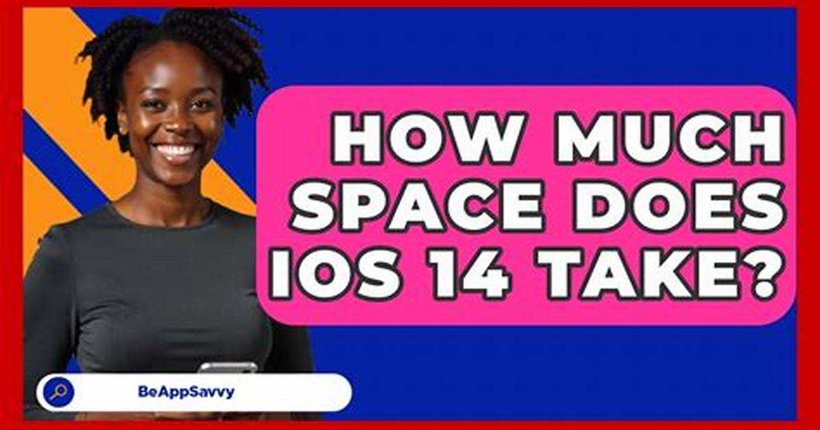How Much Space Does iOS 14 Take up?