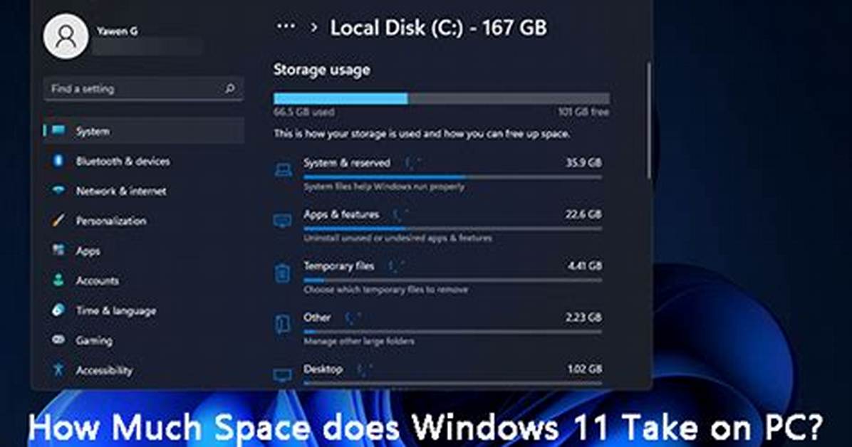 How Much Space Does Windows 7 Take After Installation?