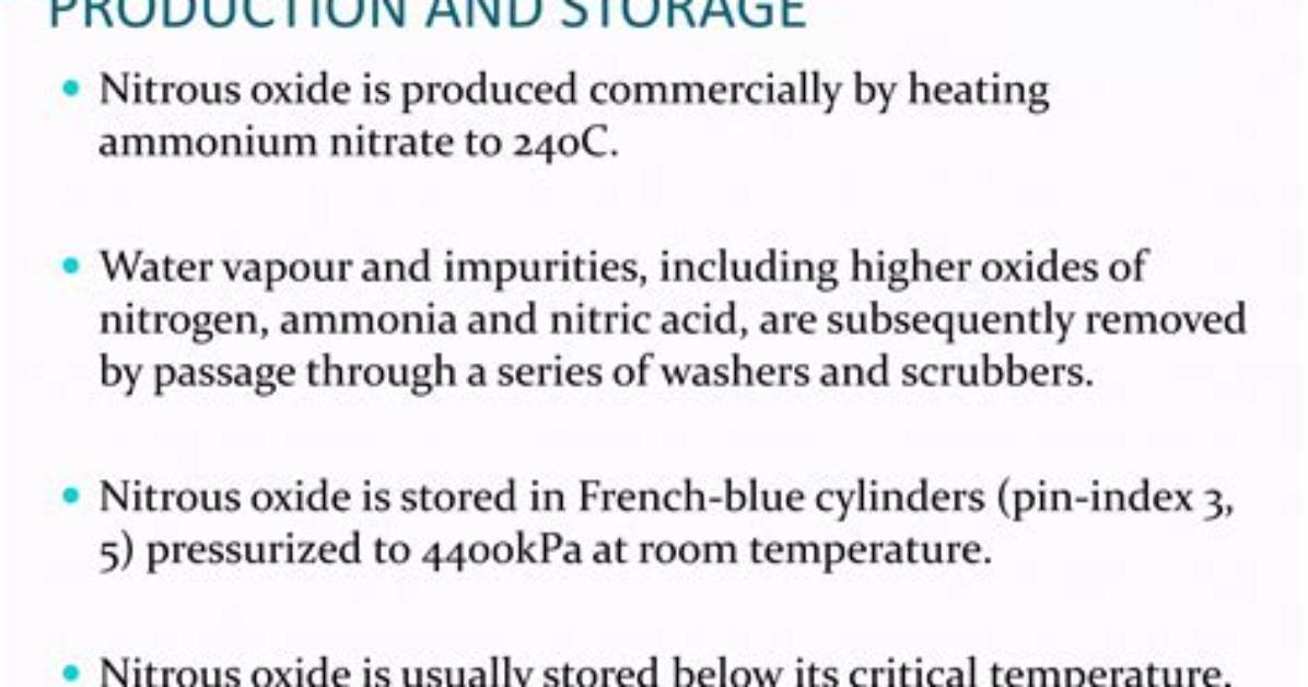 How Nitrous Oxide Is Produced?
