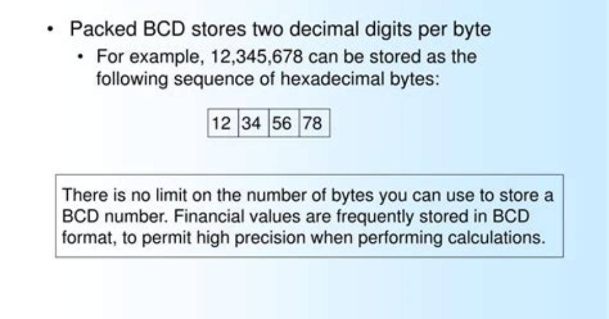 How Packed Decimal Data Values Are Transformed - Documentation for iExtract for Ims 8.2