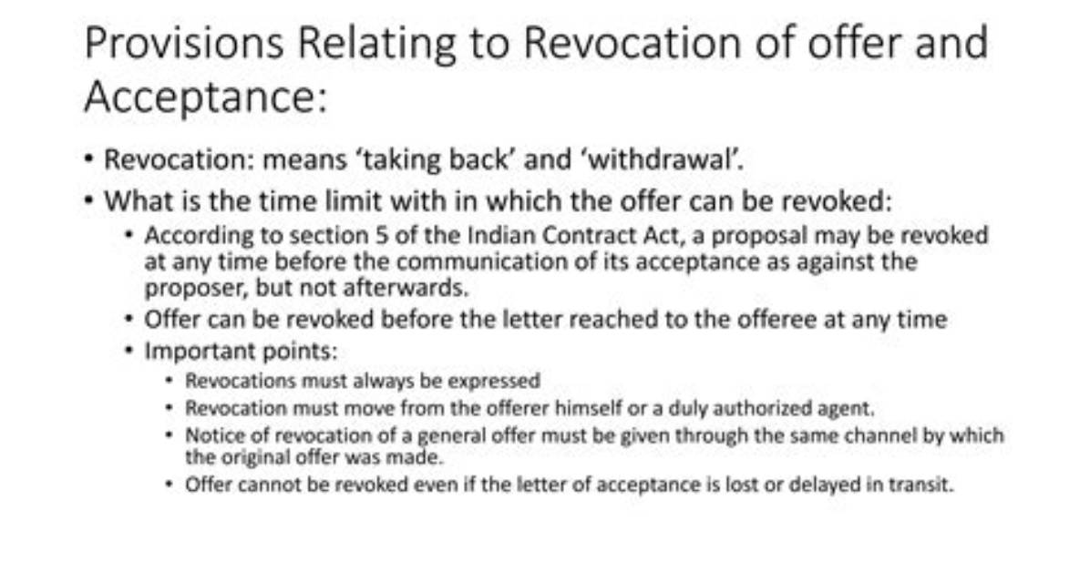 How Proposal Can Be Revoked?