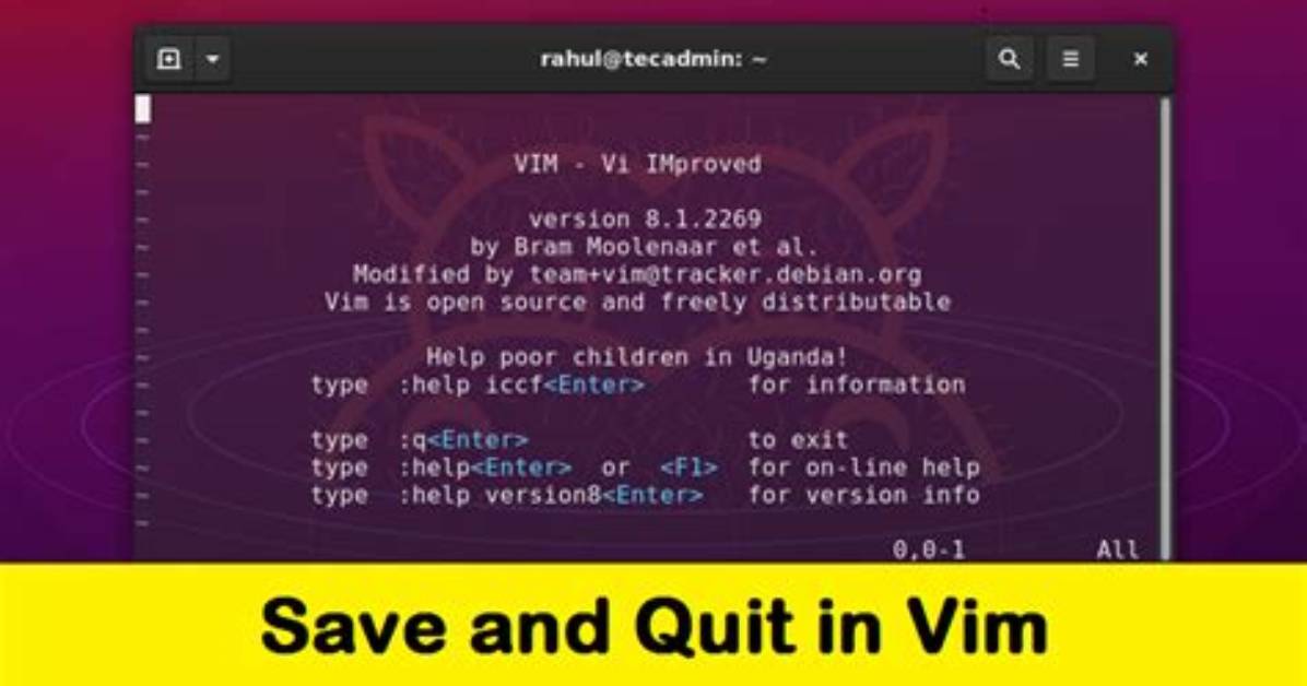 How Quit and Save in Linux?