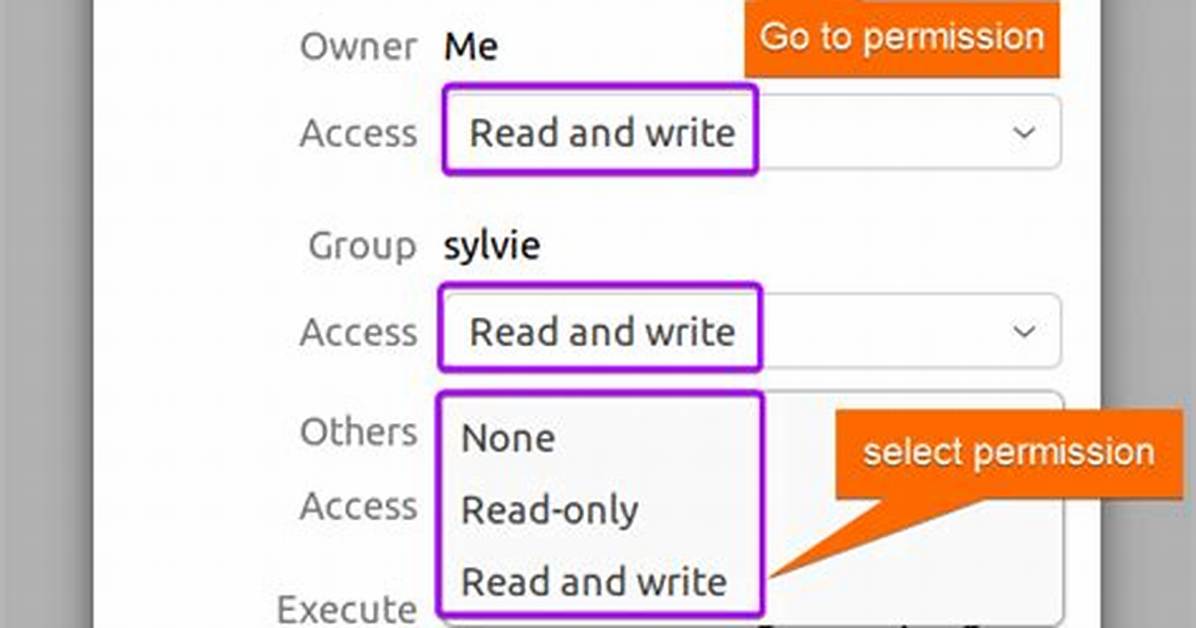 How Set Read and Write Permissions for a Directory